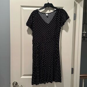 Old Navy Black Polka Dot Dress